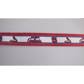 Unbranded St. Louis Cardinals 7/8" Grosgrain Ribbon By the Yard - St Louis Cardinals