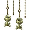 OMYZERO 2Pcs Ceiling Fan Pull Chain Set, 12Inch Metal Frog