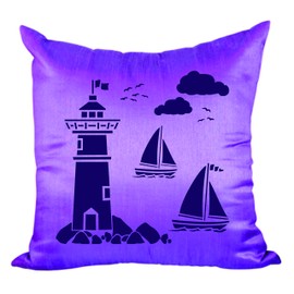 Lighthouse Stencil, 11,4 x 11,4 cm - Nubes náuticas de velero marítimo