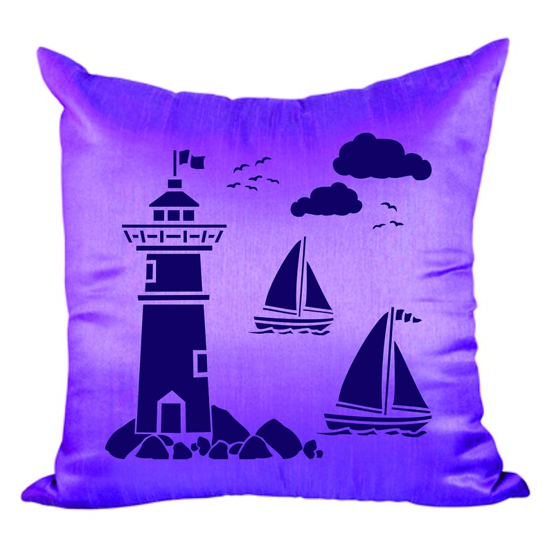 Lighthouse Stencil, 11,4 x 11,4 cm - Nubes náuticas de