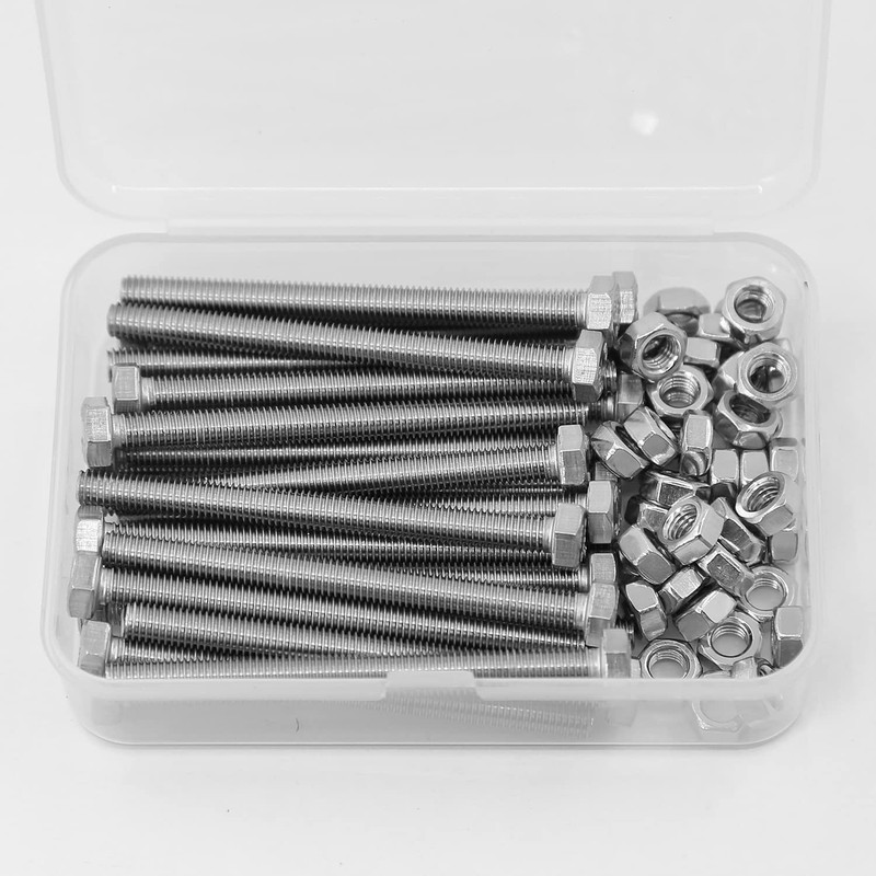 M5 x 60 mm, 25 pieces, 304 stainless steel hex