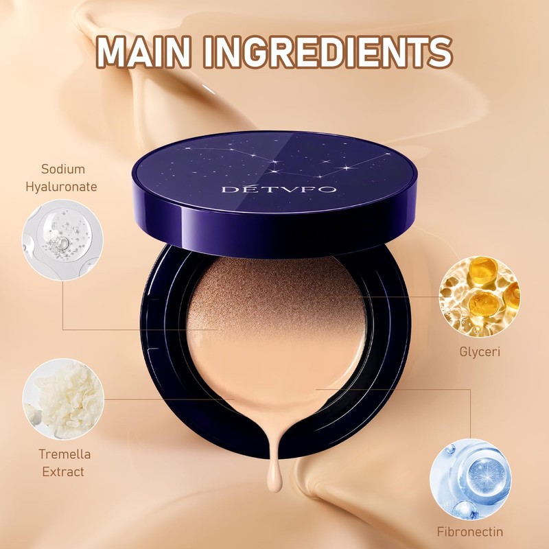 Soft Matte Cream Concealer, Waterproof Foundation, Full Coverage, Hydrating Long-Lasting