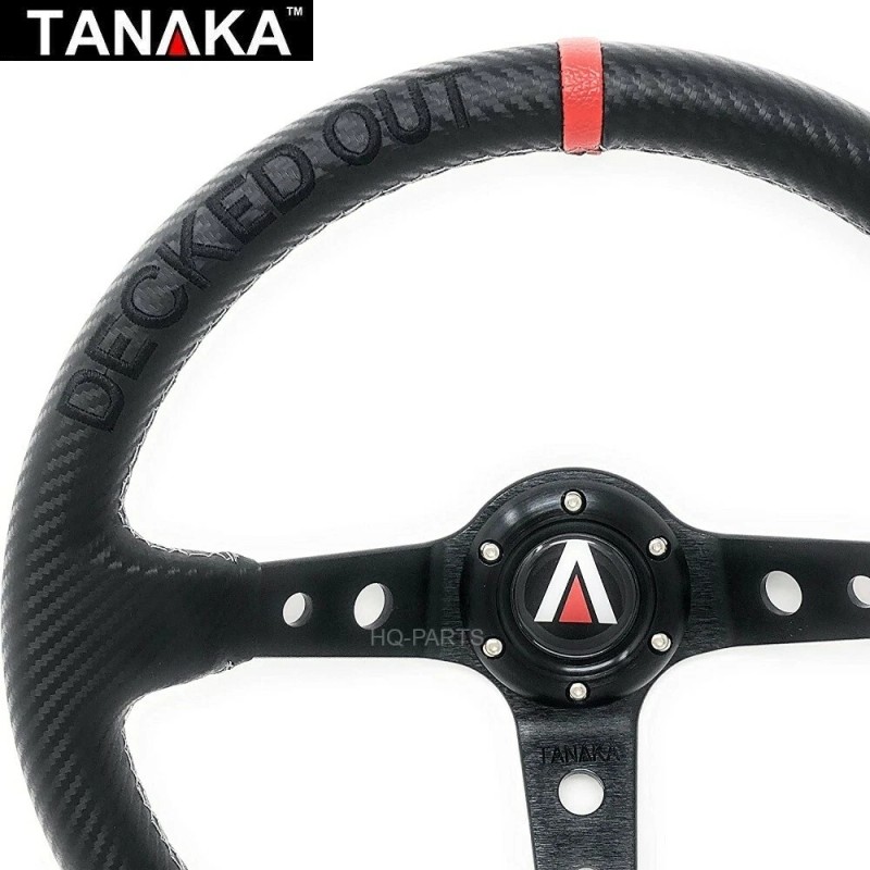 Tanaka DECKED OUT 6 Bolt 350mm Deep Dish PVC Carbon