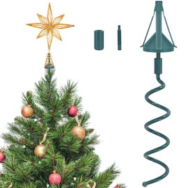 Christmas Tree Topper Holder Twist on Universal Tree Topper Stabilizer with Adjustable Attachment,Christmas Tree Topper Adapter Plastic Tree Topper Support Fits Most Basic Types