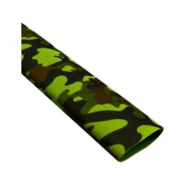 Accering Green Camouflage Heat Shrink Tubing for Fishing Rod Grip and Kitchen Supplies (φ30mm, L1.64ft, Green Camo)