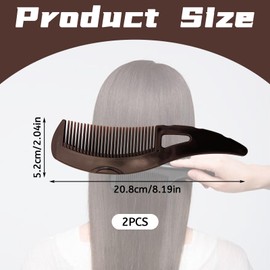 LUMOOM 2 Stück Schuppenkamm, Läusekamm Hohler Zahnkopf Energie-Massage Haarkamm, Entfernung von Schuppen und Schmutz, Kopfhaut & Bessere Haarqualität Kopfhautkamm für Frauen Männer