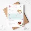 MeinBaby123® 10 Children's Birthday Party Invitation Cards, Girls Birthday Invitations