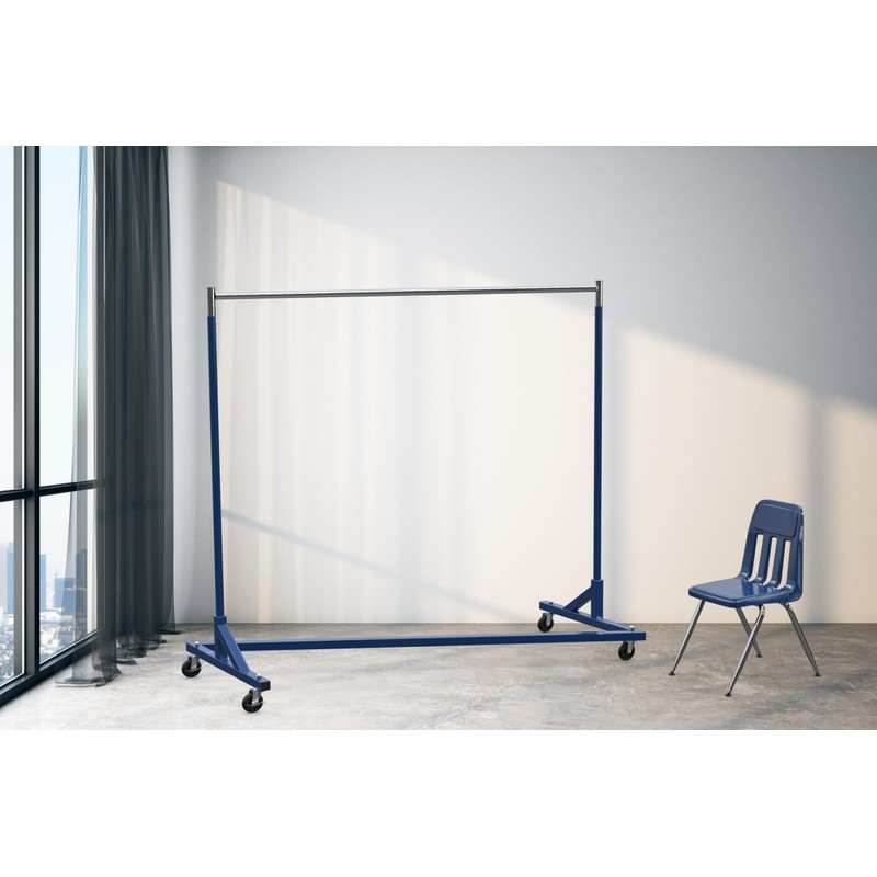Simple Houseware Commercial Z Base Garment Rack, Blue