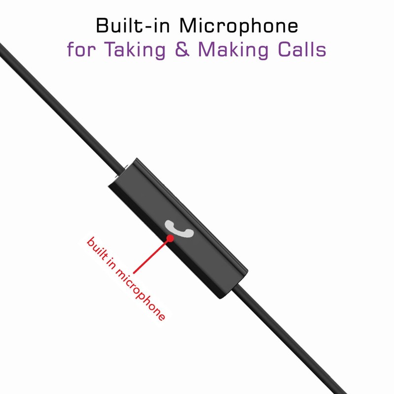 Maxell USB -C Wired Earbuds with Microphone, 197338, Compatible with