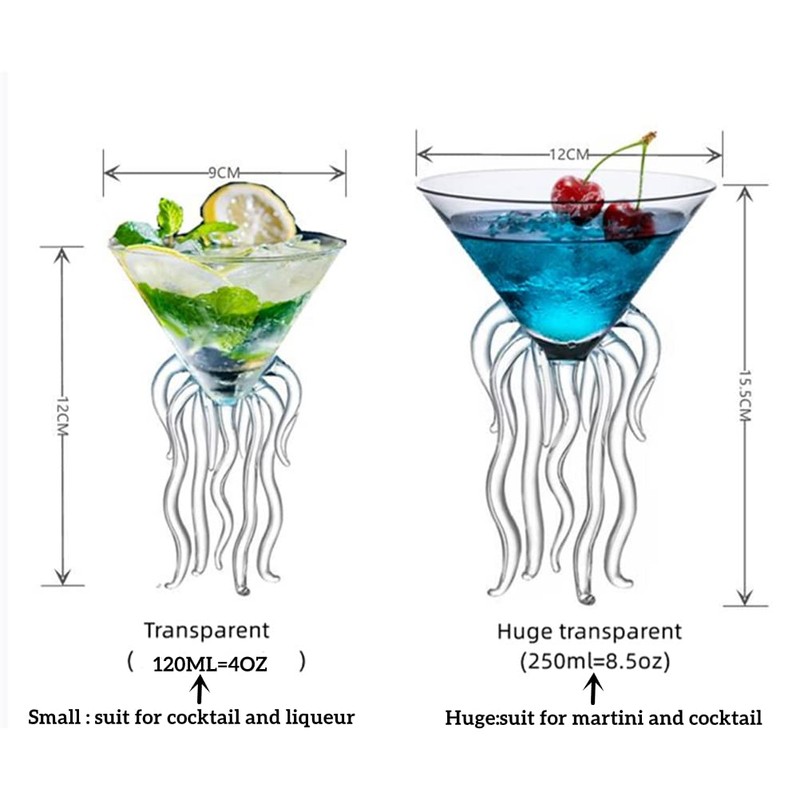 Octopus - Vaso de cóctel creativo para copas de copa