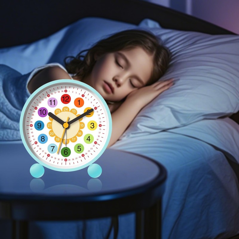 ZeiLaBang Kakadi Silent Learning Alarm Clock for Boys and Girls,