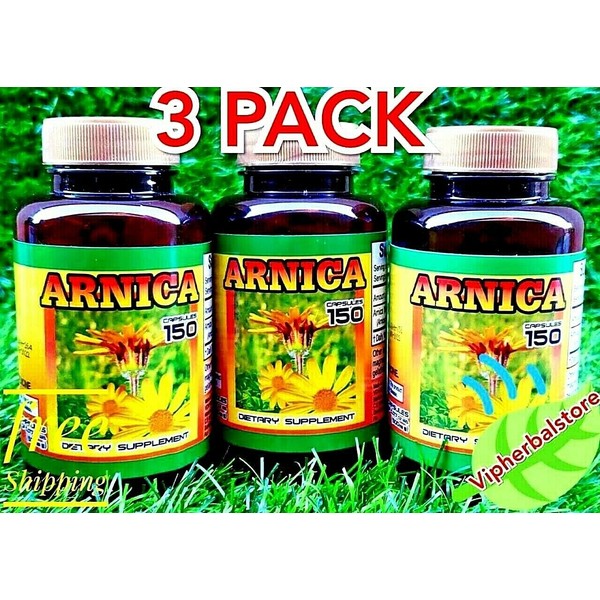 3 Packs ARNICA 450 Capsules Support Anti-inflammatory Support Aches