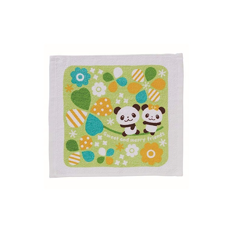 Torune P-3438 Hot Towel Set, Runrun, Panda Clover
