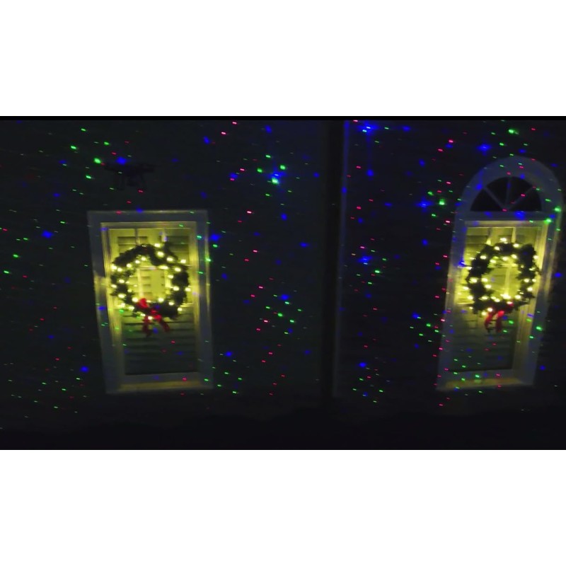LedMall Mini House RGB Firefly with 32 Patterns Garden Laser