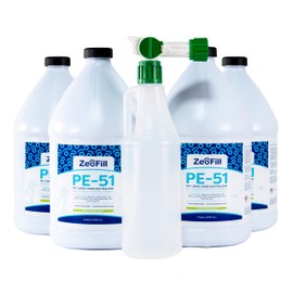 ZEOFILL PE-51 Pet Odor Eliminator - Professional Strength Urine Enzyme Cleaner | Pet, Turf & Yard Smell Remover | Cat & Dog Pee Deodorizer Spray | Outdoor Use | Natural Eco-Friendly Enzymes | 4 Gallon