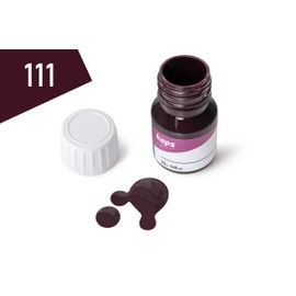 Dye With Primer For Natural And Synthetic Leather Shoes, Kaps Super Color And Preparer, 70 Colours, 111 - Bordeaux, 25ml - 0.85 fl. Oz.