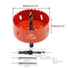 Hordion 80mm 3.15 inch Hole Saw, Heavy Duty Bi-Metal Hole