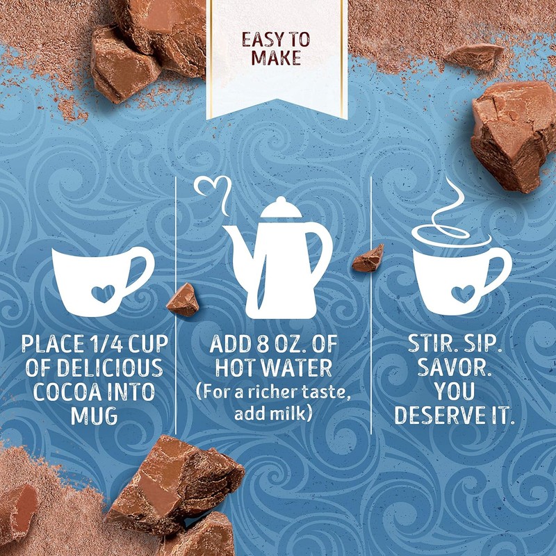 Swiss Miss Milk Chocolate Flavor Hot Cocoa Mix Canister, 45.68