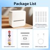 Aixiqee Protable Sticker Printer with 1 Roll Thermal Paper， Efficiently