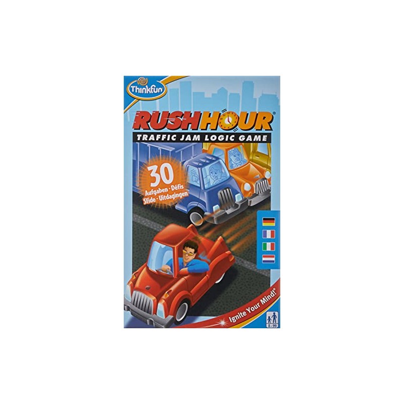 ThinkFun Rush Hour – The Famous Logic Game, -