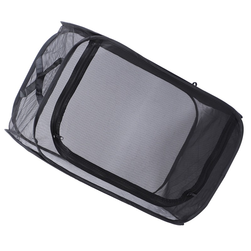 Black Collapsible Foldable Ventilated Insect Light Transmission Mesh Cage House