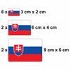 Set of 10 Flag Stickers Slovakia Car Sticker