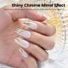 RARJSM Metallic Gel Liner Nail Art Silver Bronze Gold