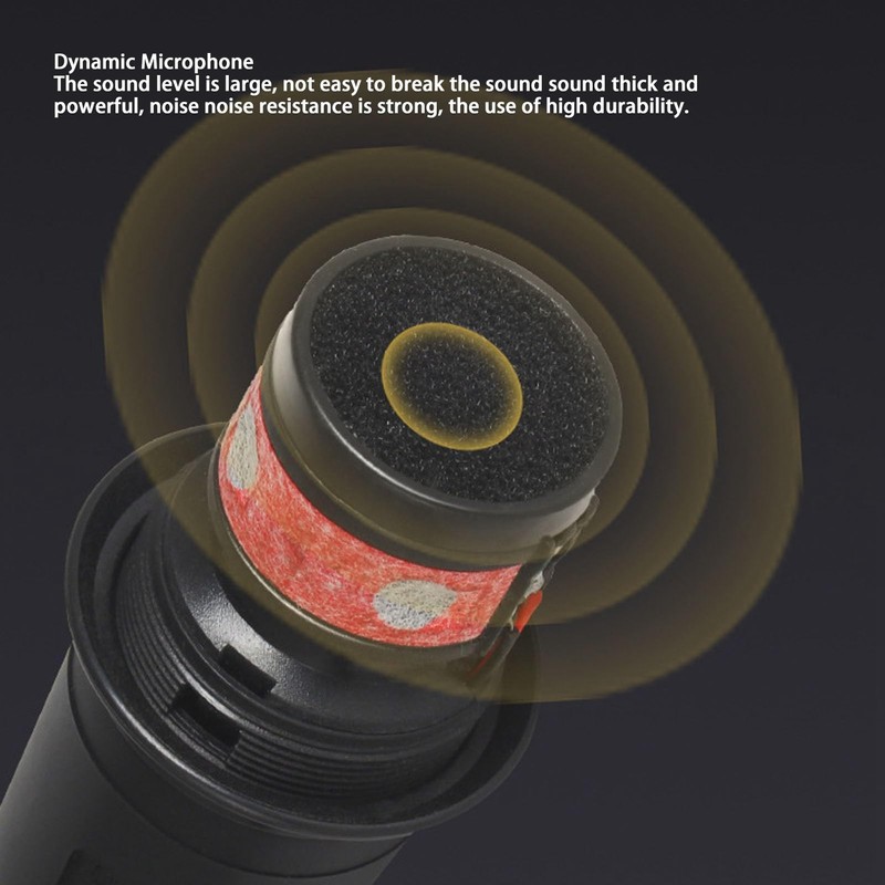 Handheld Dynamic Cardioid Wired Vocal Microphone for Singing with Noise