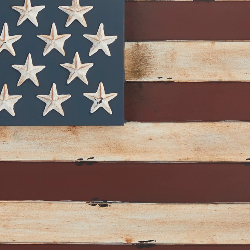 Deco 79 Metal American Flag Home Wall Decor Indoor Outdoor