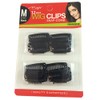 12 pcs Wig Clips Snap Comb 1 1/4" Medium (Black)