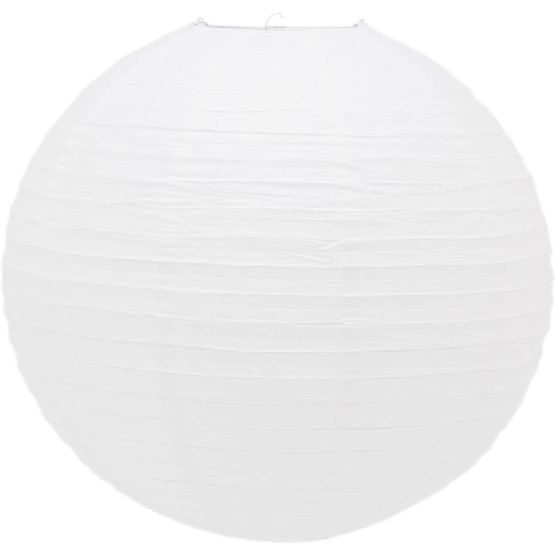 KARRMA 2 x White Paper Lampshade - Classic Bamboo Style