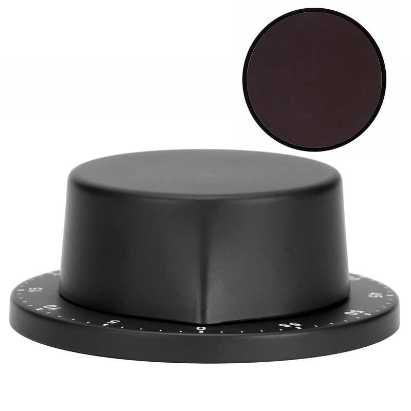 Black Kitchen Mechanical Timer Stainless Steel Reminder for Learning Baking