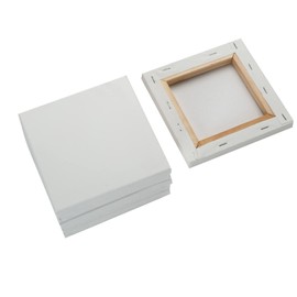 SL crafts Artist Mini Stretched Canvas 6"x6" Professional Quality Frame Canvas Pack of 6