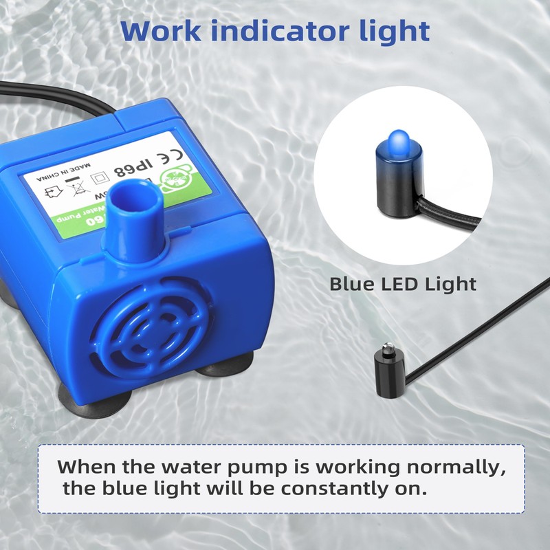 IP68 DR-DC160 submersible water pump Cat Water Fountain Pump for