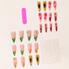 Press on Almond Nails Pointed Acrylic False Fake Nails(T1567)