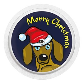 Christmas Dachshund Sticker for FreeStyle Libre Sensors