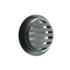 The T3 N Ventilation Grille Round Plastic Recessed, Black, 40 mm