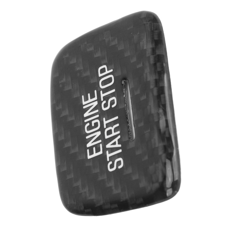 Engine Push to Start Button Cover Carbon Fiber Start Switch