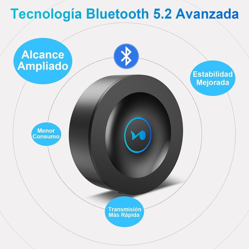 Bluetooth 5.2 Receiver for Home Stereo AUX Adapter for HiFi