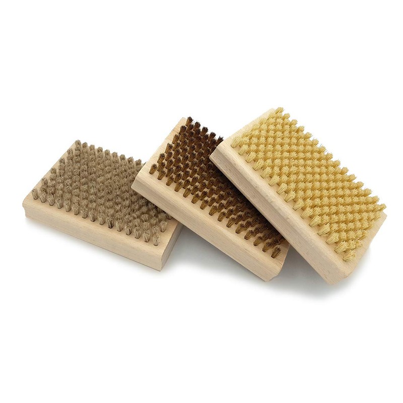 NZEROWAX Horsehair Brush for Ski and Snowboard Care, 12 x