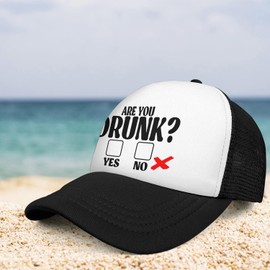 Funny Trucker Hat Funny Hats for Men and Women Gag Gifts Humorous Baseball Cap with Cotton Front and Breathable Mesh Back