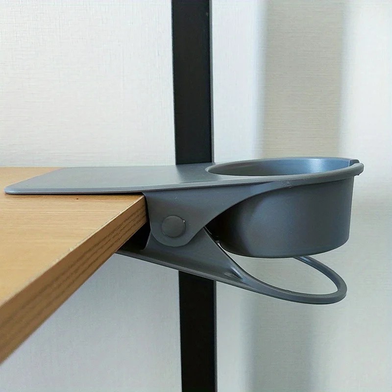 Desk Side Cup Holder Clip for Workspace Organization – ABS