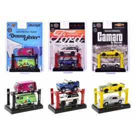 DCD Auto Lifts 1/64 Diecast Model Cars M2 Machines Series 27 Limited Edition 4750 Pieces Worldwide Set of 6 Pieces