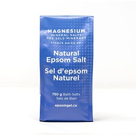 Epsomgel Epsomgel? Natural Epsom Salts - 750g | 100% Pure Magnesium Bath Salts for Sore Muscles | Ideal for Relaxation, Muscle Relief & Skin Soothing | Relaxing Home Spa | Unscented