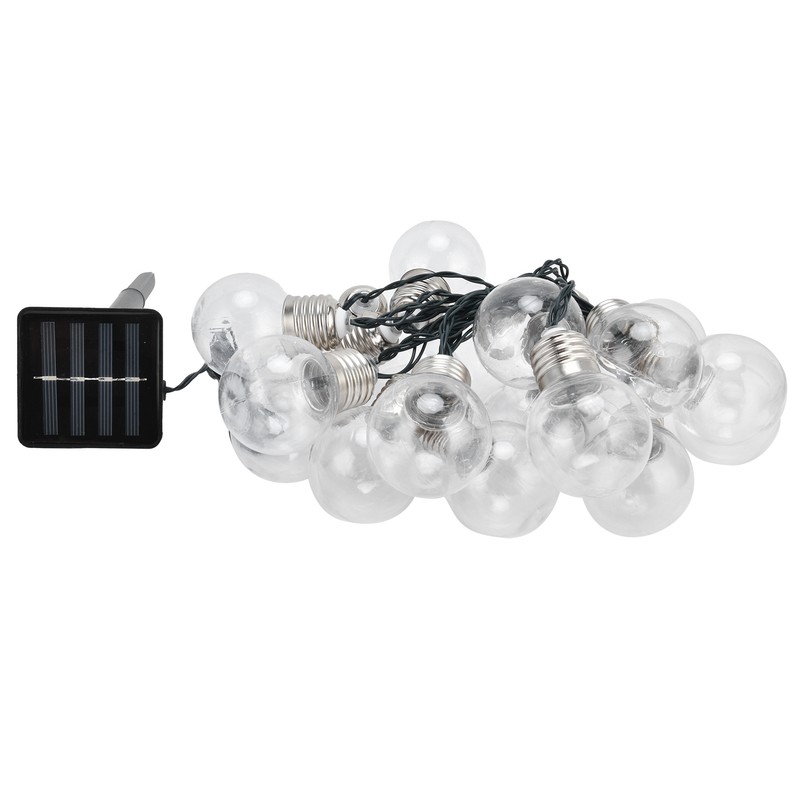20LEDs G50 Solar Bulb Light String Outdoor Waterproof for Garden