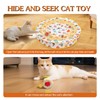 njbbx 28-Inch Interactive Cat Play Mat with Automatic Rolling Ball