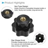 CoCud Star Knob, 31mm Diameter M6, Plastic Head Female Clamping