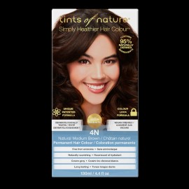 Tints of Nature Hair Colour Permanent Natural Medium Brown 4N 130mL