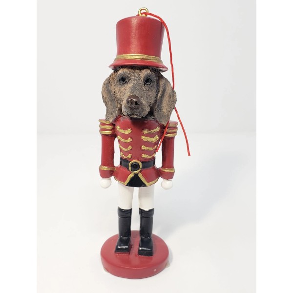 Unbranded Weimaraner Toy Soldier Nutcracker Dog Christmas Ornament