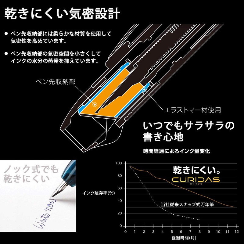Platinum Curidas Abyss Blue Stylus EF - Penna a scomparsa